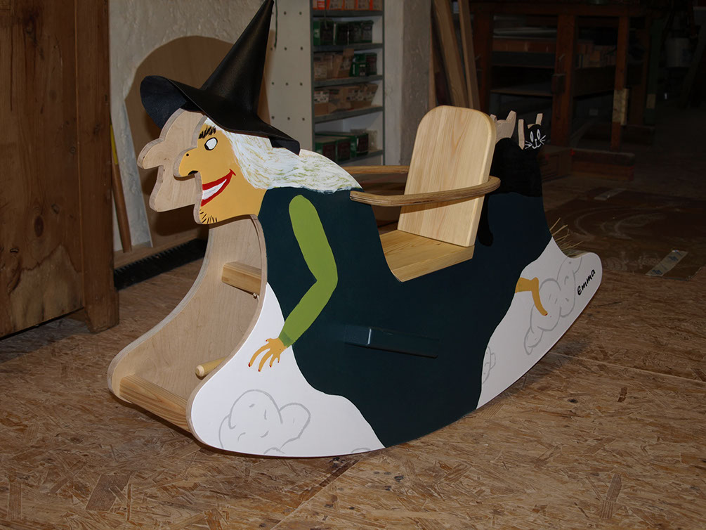 Kinderschaukel Hexe